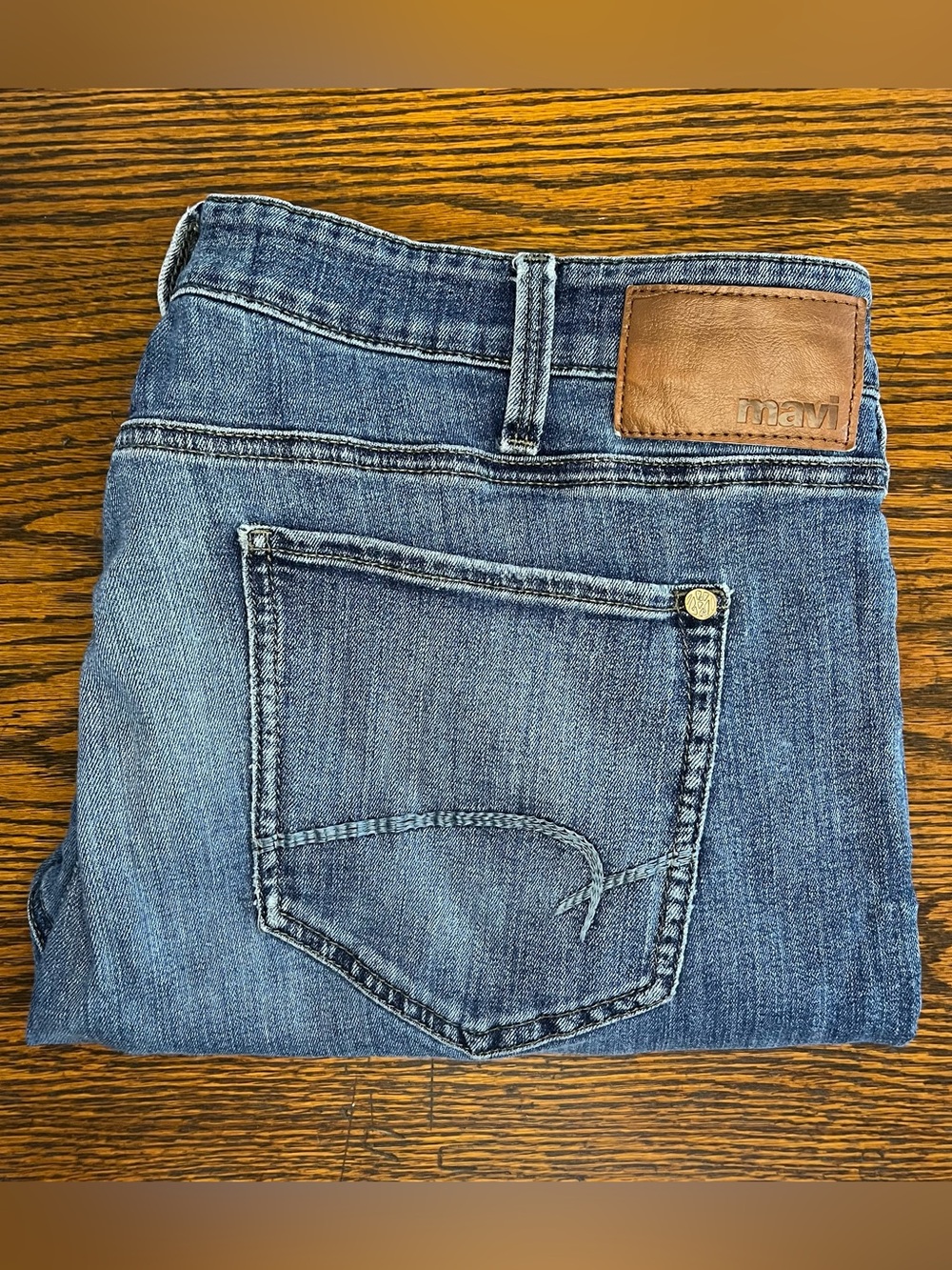 Mavi Jake Slim Fit Straight Leg Medium Wash 5-Pocket Stretch Jeans Men's 38x32